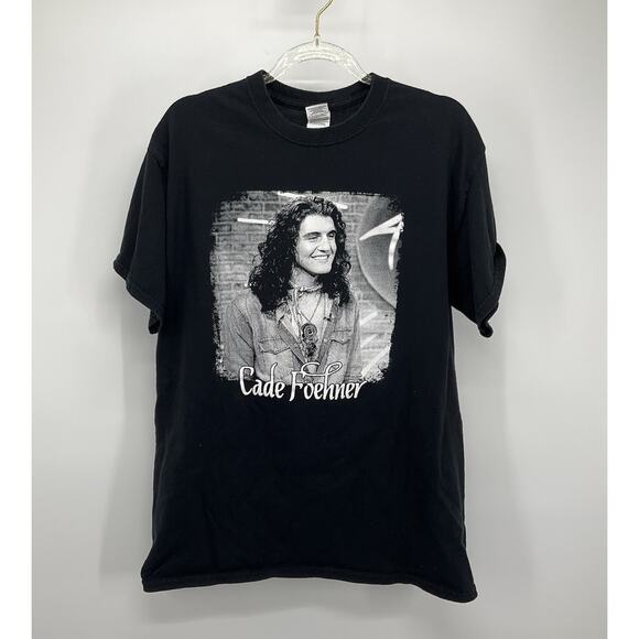Cade Foehner Black Graphic T-Shirt American Idol Season 16 Promo Tee Medium - Picture 1 of 9